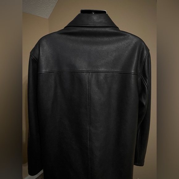 GUESS Mens Leather Jacket - Picture 3 of 4
